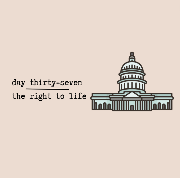 Day Thirty-Seven - The Right to Life