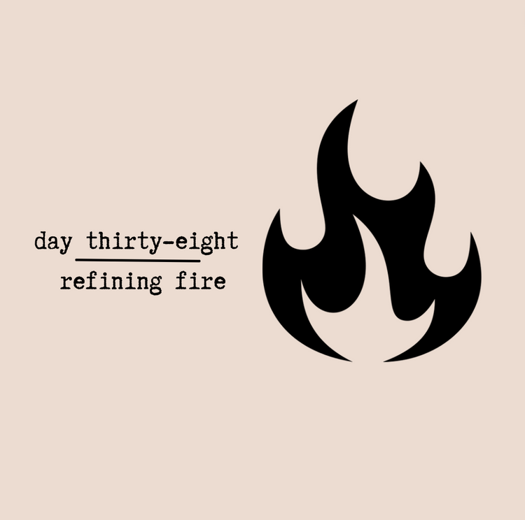 Day Thirty-Eight - Refining Fire